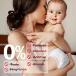 Newborn Diapers for Baby's Sensitive Skin Size 1(8-14lb) 82 Count,Babycozy Bouncy Soft Diapers Fit Baby Preemie, Dry Disposable Diapers Hypoallergenic Without Chlorine - Image 8